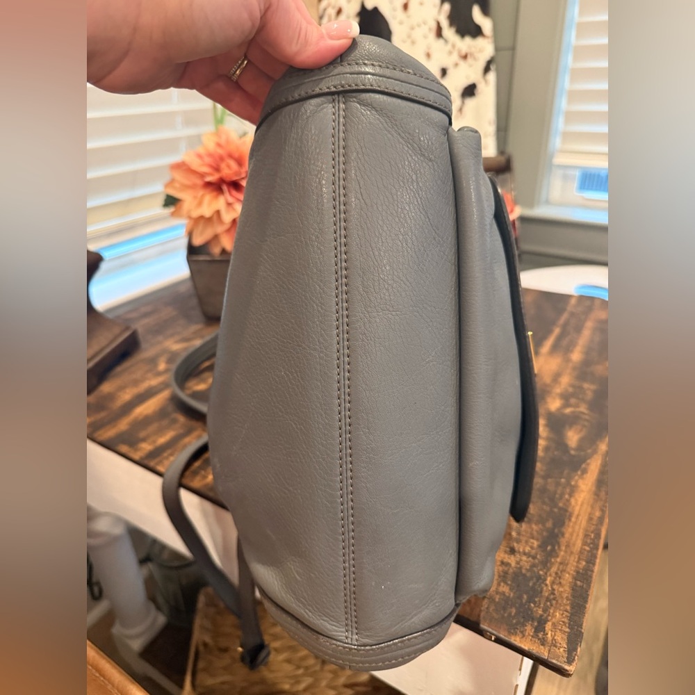 MCM Gray Leather 2-Way - Picture 9 of 14